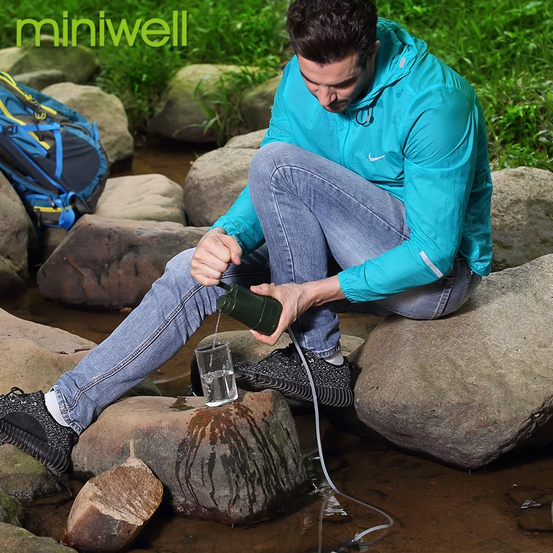 miniwell L610 Individual Preparedness Items pump water filter system for outdoor camping and fishing