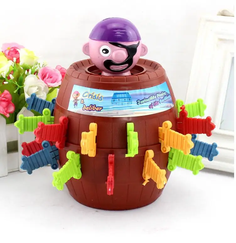 

2016 hot sale Funny Novelty Kids Children Funny Lucky Game Gadget Jokes Tricky Pirate Barrel Game