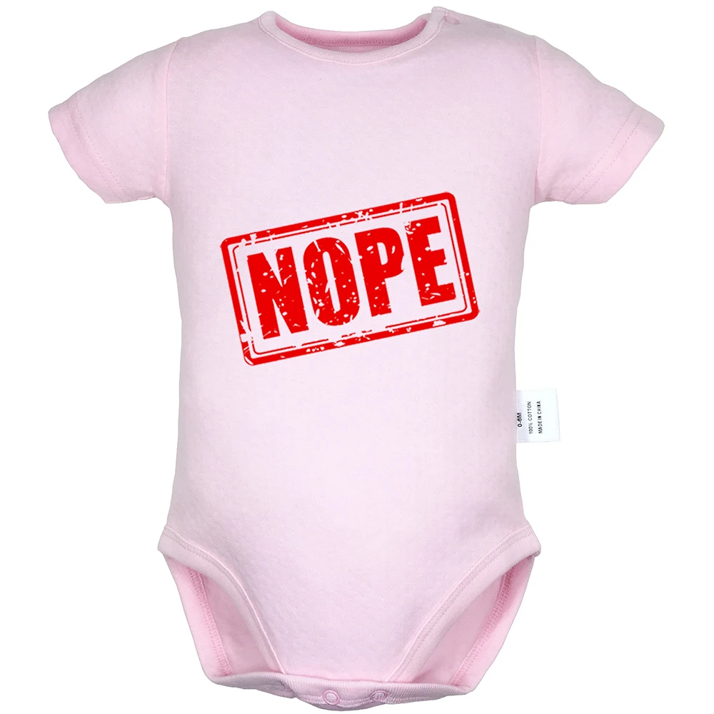 Nope Phonetic symbol Cute Boy Diego Design Newborn Baby Boys Girls Outfits Jumpsuit Print Infant Bodysuit Clothes Cotton Sets