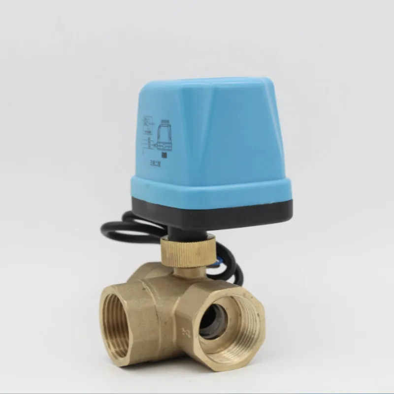 

AC220V AC24V electric ball valve electric actuator motorized ball valve 3 way Brass valve DN15 DN20 DN25