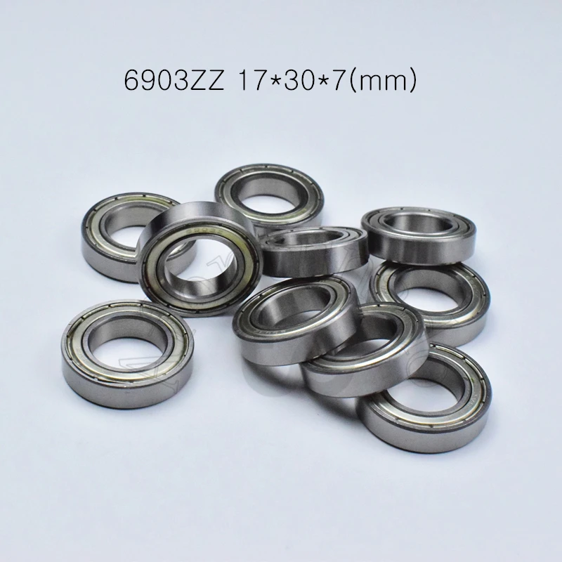 

Bearing 10pcs 6903ZZ 17*30*7(mm) free shipping chrome steel Metal Sealed High speed Mechanical equipment parts