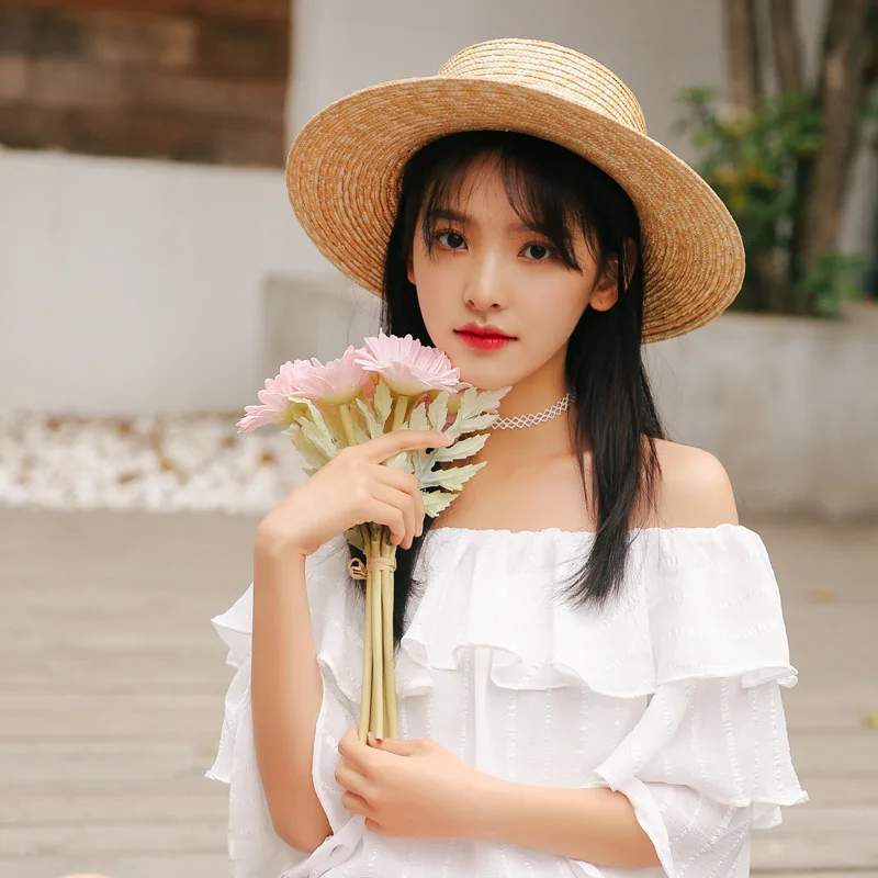 Strapless Short Sleeve Chiffon Shirt Women's Summer Slash Neck Sweet Chic Blouse Top Girl Flare Sleeves New Korean Shirts H9158