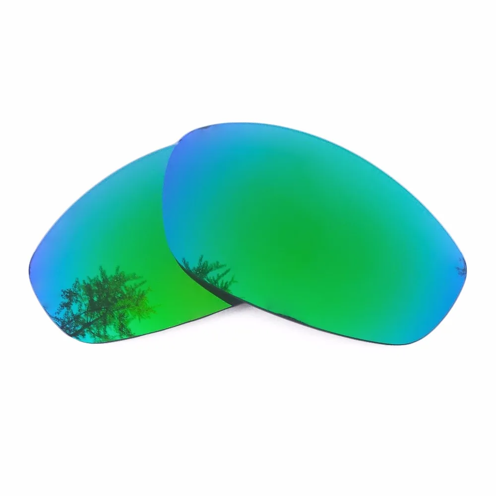 Green Mirrored Replacement Lenses for-Oakley Whisker Sunglasses Frame 100% UVA & UVB Anti-Reflective