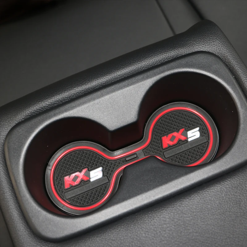 For Kia Sportage QL 2016 2017 2018 Gate slot pad Door Groove Mat anti-slip Cushion Cup pad Interior decoration accessory styling