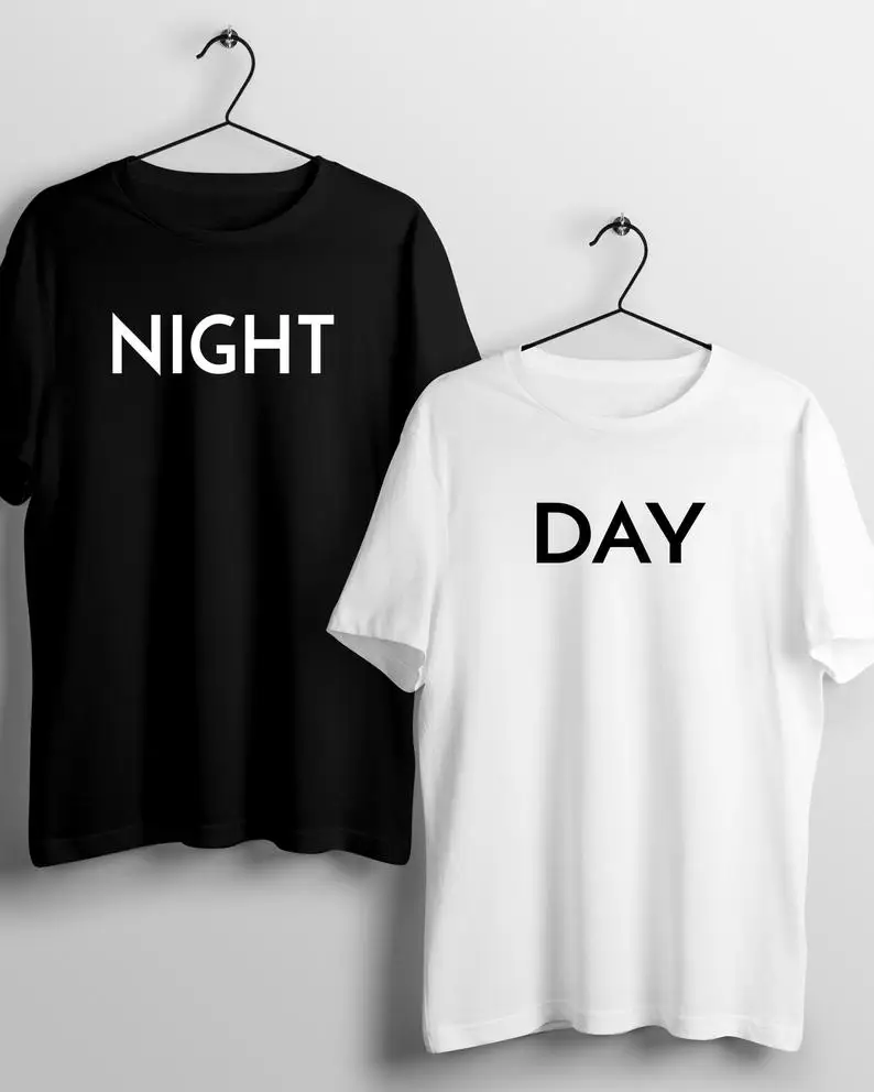 Sugarbaby Best friend shirts Bestie shirts Day Night Couple's T-shirt Bestie Tees Bff matching t shirt Matching best friend tees