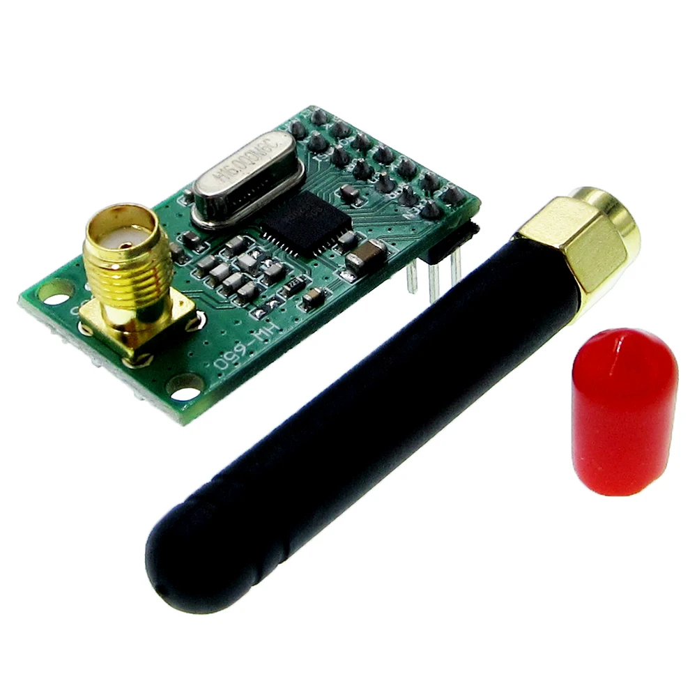 NRF905เครื่องรับส่งสัญญาณไร้สายโมดูลตัวรับสัญญาณไร้สาย Board NF905SE พร้อมเสาอากาศ FSK GMSK Low Power 433 868 915 MHz