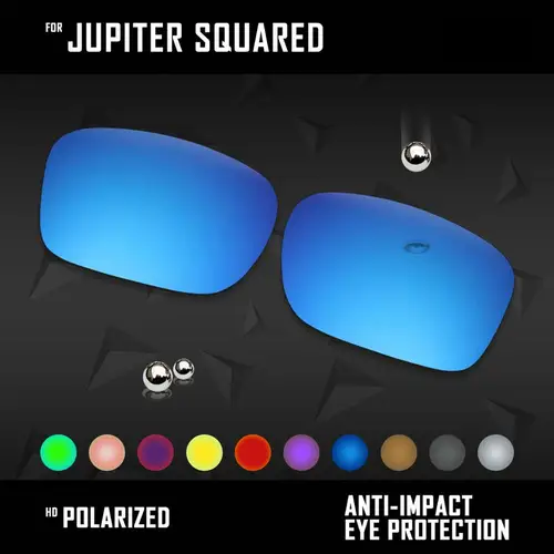 Reemplazos de lentes OOWLIT para gafas de sol Oakley Jupiter Squared OO9135 polarizadas-multicolores