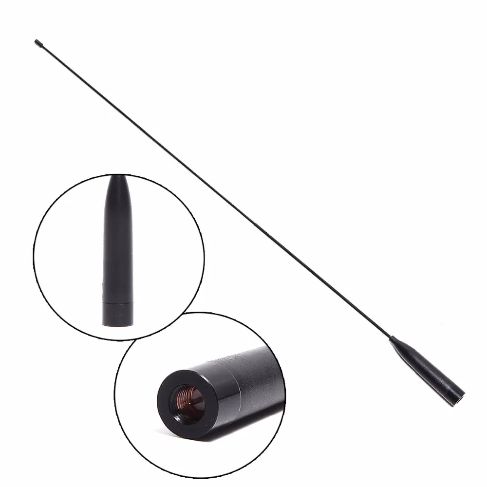 ABBREE-antena flexible de luz de doble banda AR-776, accesorio de titanio SMA-Macho, 144/ 430MHz, para YAESU TYT TH-UV8000D/E MD-380 WOUXUN, MD-390