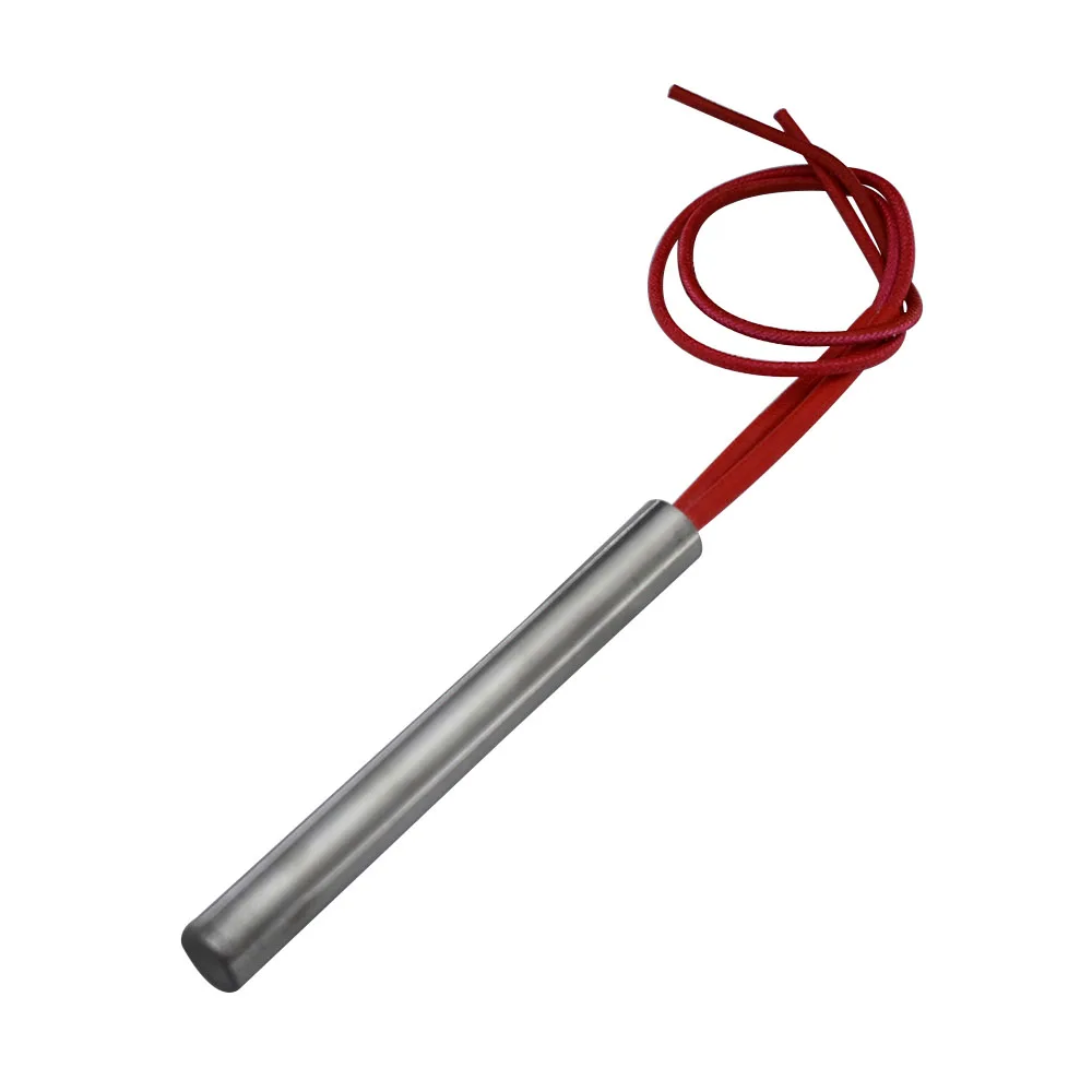 Aquecedor de Cartucho de 8×100 mm mm de Diâmetro do Tubo 24v 36v 110v 220v 380v 150w 200w Elemento Aquecedor Elétrico de Extremidade Única Aço Inoxidável