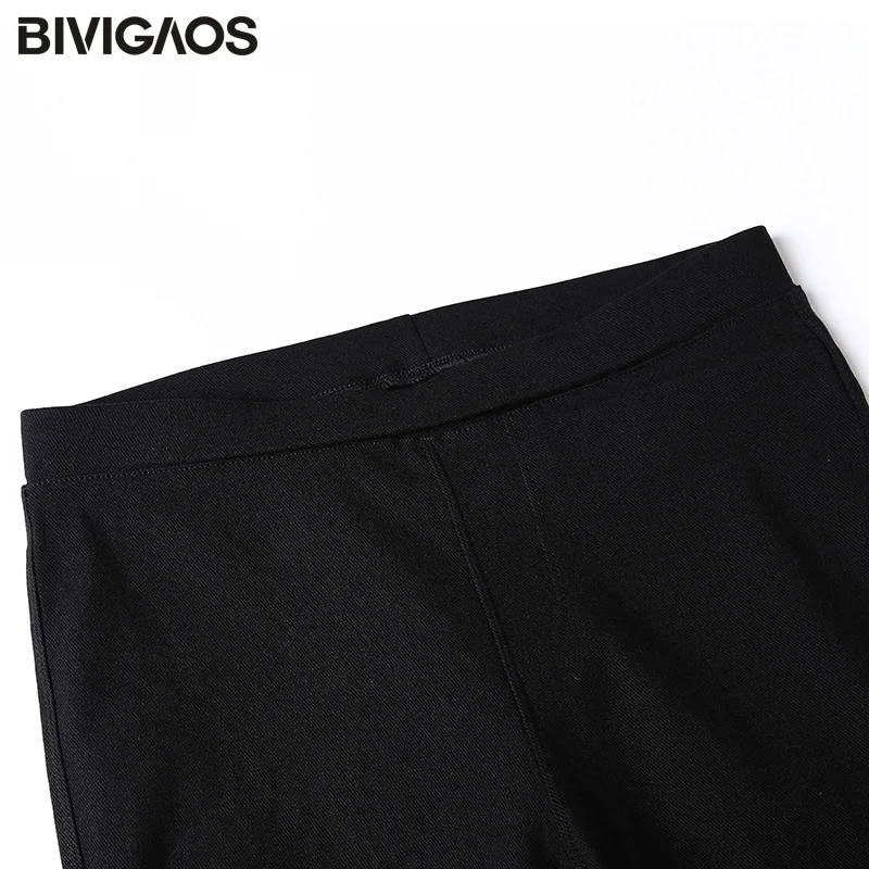 BIVIGAOS Fashion Multicolor High Elastic Woven Casual Legging Pants Clothing Slim Thin Skinny Leggings Pencil Pants For Women