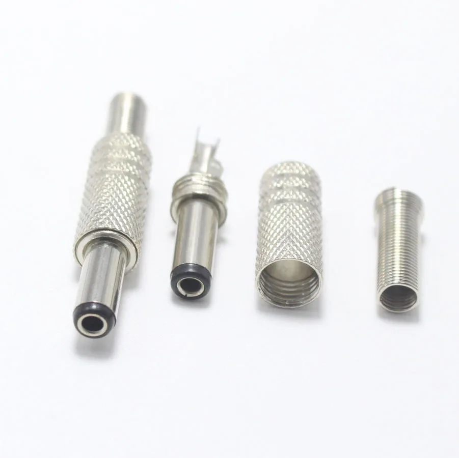 1pcs 5.5x2.5 5.5x2.1 4.8x1.7 4.0x1.7 3.5x1.35 3.5x1.1 2.5x0.7 6.5x4.4 5.0x3.0 mm Male DC Power Plug Audio Connector