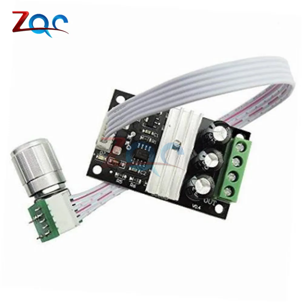 DC 6V 12V 24V 28V 80W 3A PWM Motor Speed Controller Adjustable Variable Speed Control With Extend Potentiometer On/Off Switch