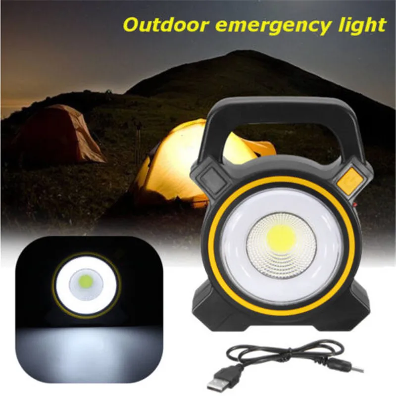 Rechargeable 30W COB LED Portable Flood Light| Outdoor Garden Work Spot Lamp USB