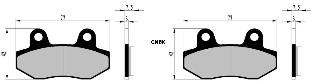 مجموعة وسادات الفرامل لدراجة الشارع CPI 125 Bravo 2012 #2