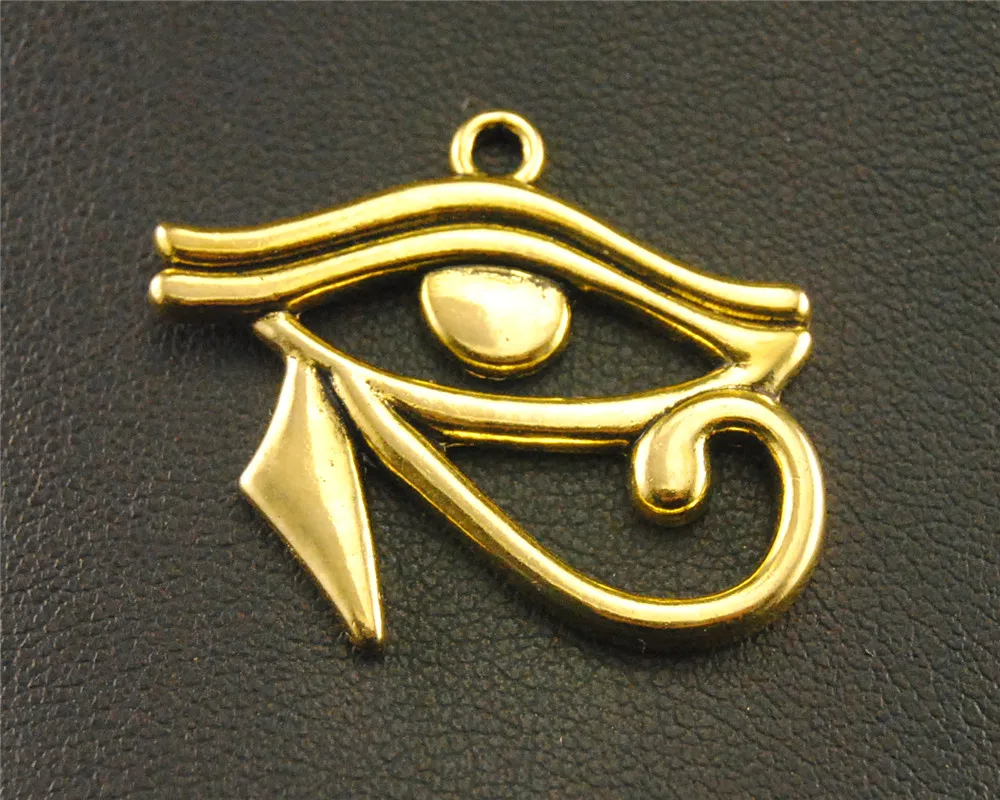 20 pcs  2 Colors Eye of Horus Charm Pendant DIY jewelry making 26X31mm A604/A1401