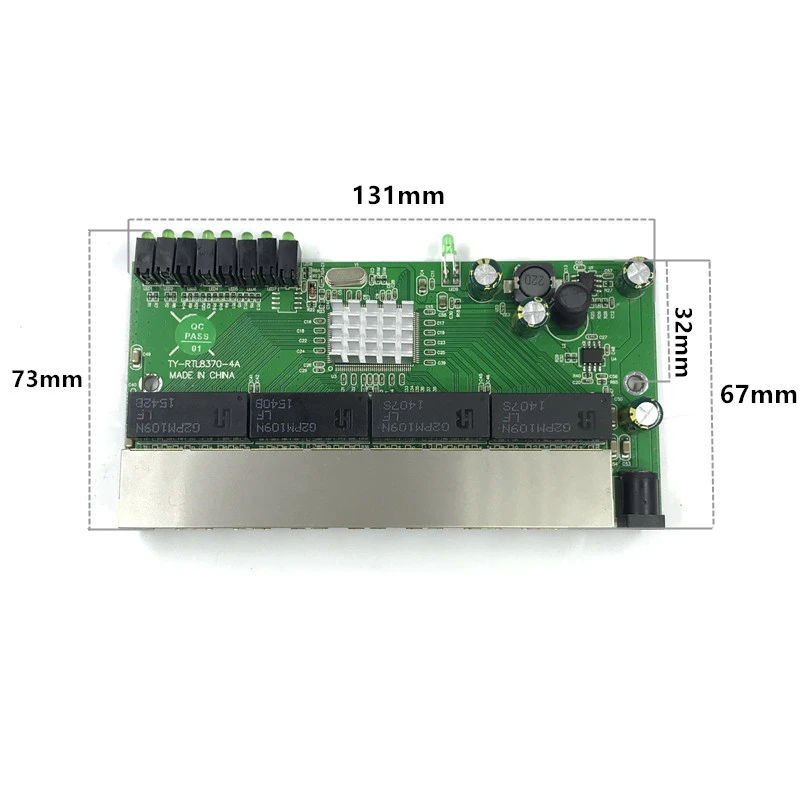 Imagem -06 - Gigabit Switch Módulo é Amplamente Utilizado em Linha Led Porta 10 100 1000 m entre em Contato com Porta Mini Switch Módulo Pcba Motherboard 8-port