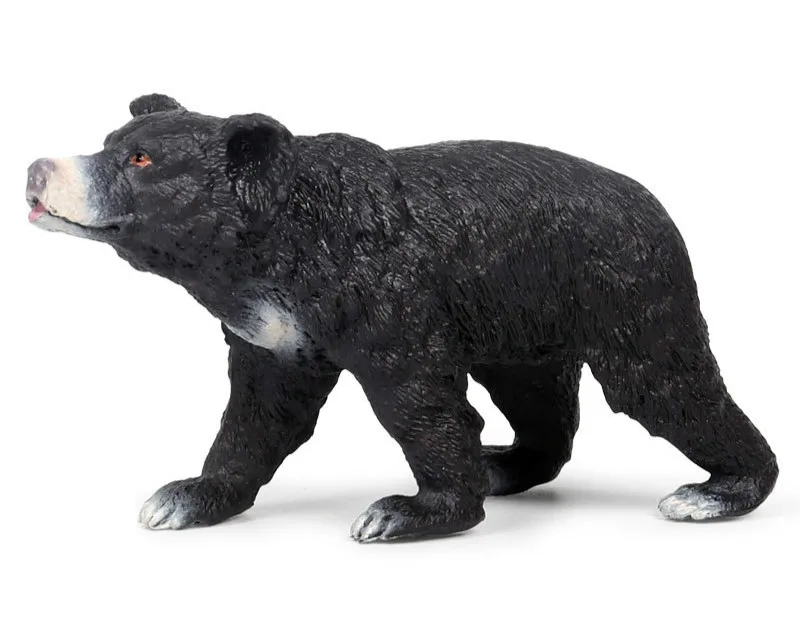 

Simulated Wild Animal World Static Black Bear Model Action Figure Hand Painted Toys for Children Gift