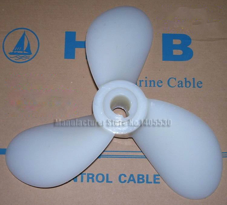 quality nylon propellers  Parts for diesel engine propeller 4-6 hp outboard boat hook 340mm diameter