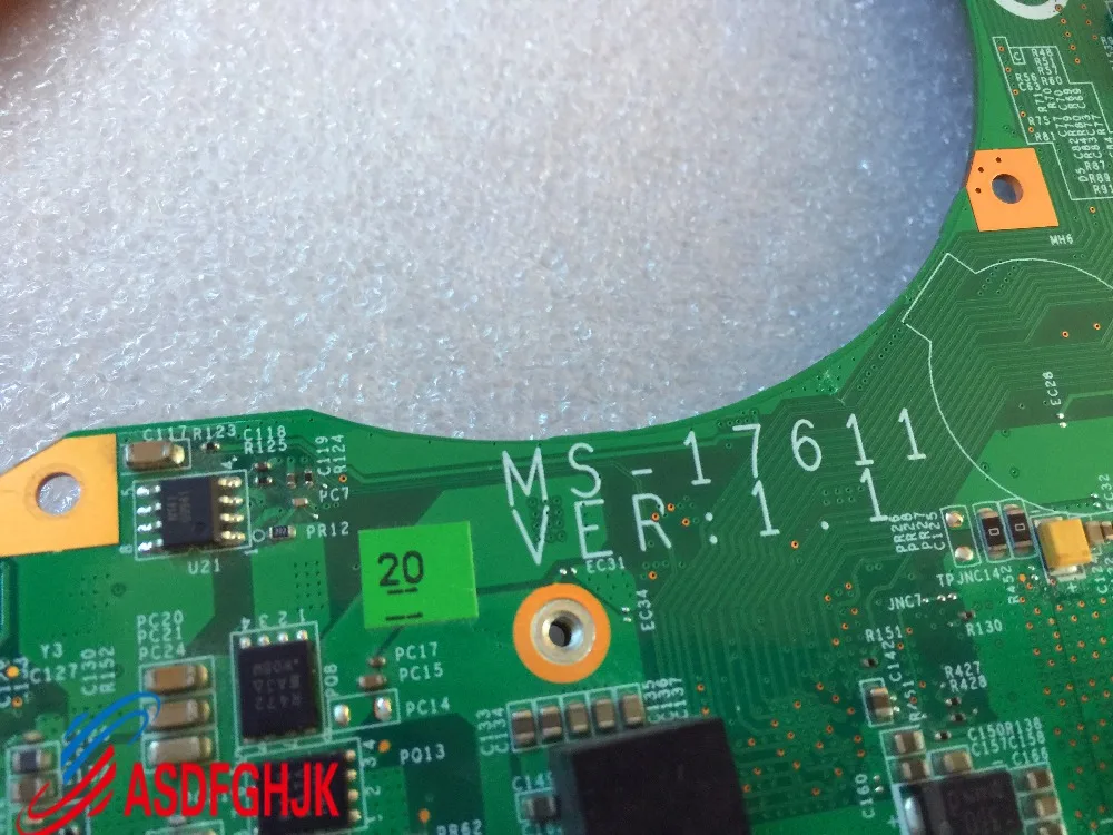 Imagem -02 - Original para Msi Gt780r Série Portátil Placa-mãe Ms1761 Ms-17611 Teste ok