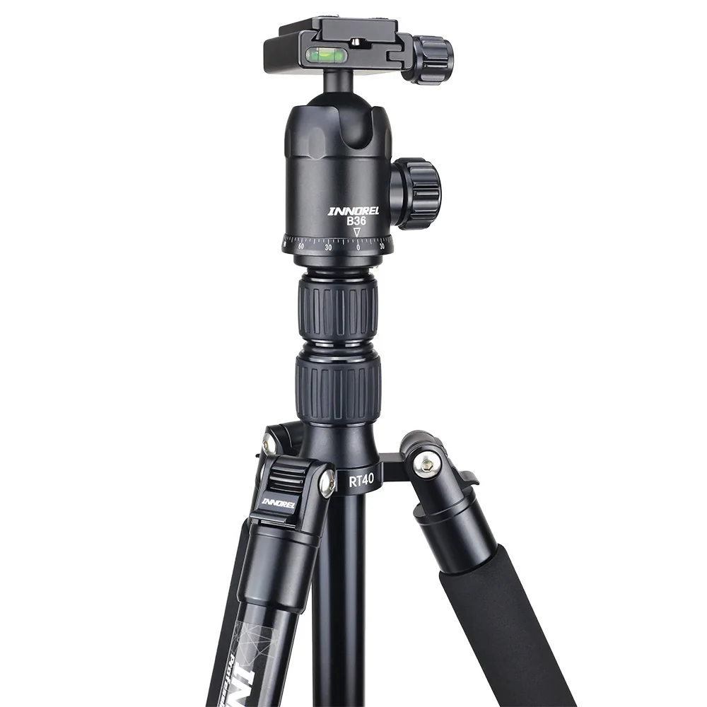 INNOREL RT40 Aluminium Alloy Camera Tripod Video Monopod Professional Travel Compact Tripod with Quick Release Plate & Ball Head