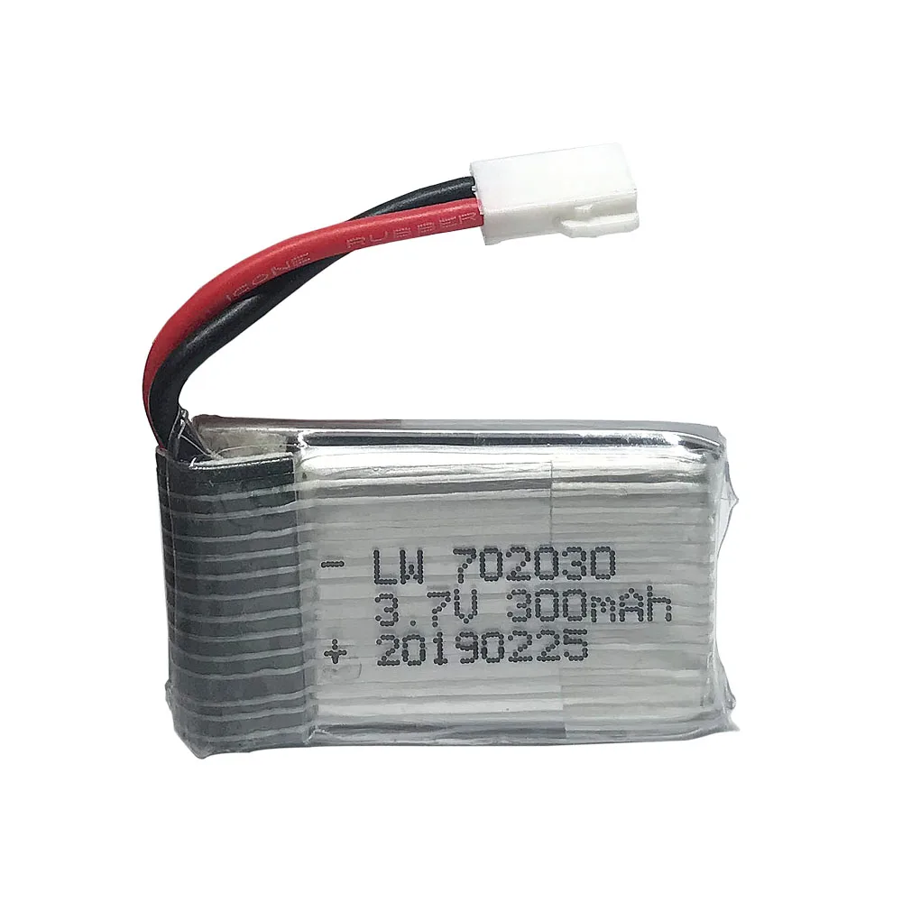 

3.7V 300mAH Lipo Battery For E55 FQ777 FQ17W Hubsan H107 Syma X11C Udi U816 U830 RC helicopter 3.7V 300 mAH MX2.0 plug 702030