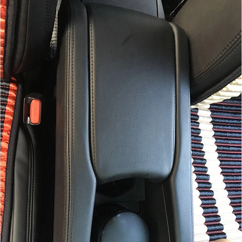 SRXTZM 3pcs/set Center Console Lid Armrest Box Microfiber Leather Protective Cover Trim For Honda Civic 10th Gen 2016 2017 2018