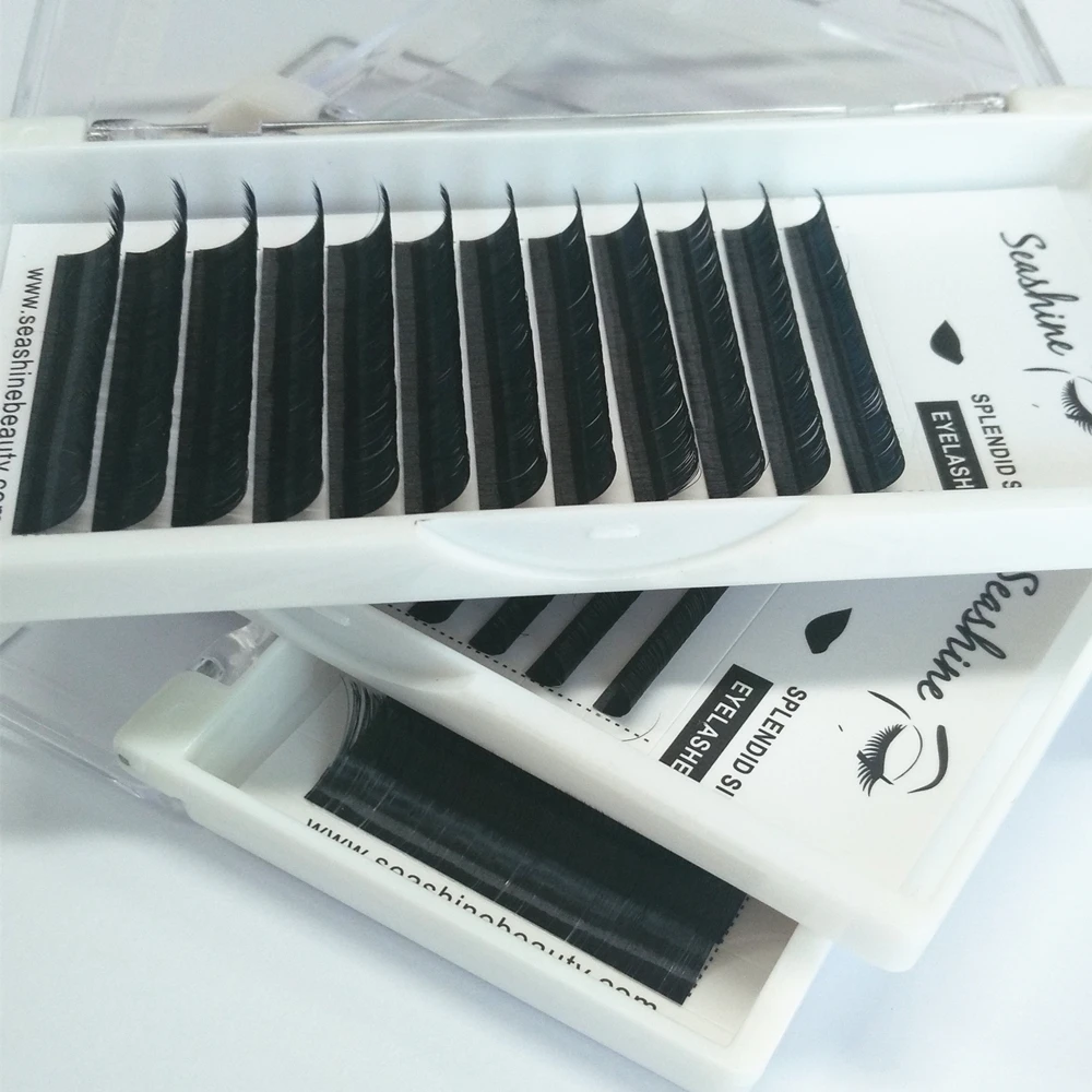 1 Case/Set 0.07mm 0.15mm L Curl  Volume Mink Eyelash Extensions Sets Mixed Eye Lashes in Professional Lashes