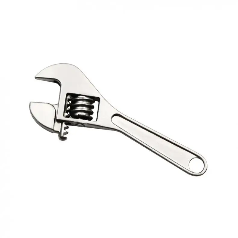 Portátil Mini Chave Ajustável Chaveiro com Corrente, Liga De Zinco, Decoração para Remover Peças Pequenas