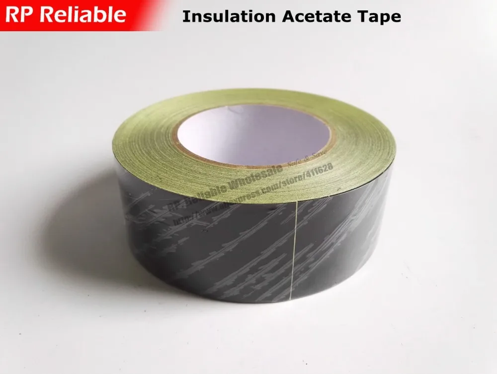 (40mm*30 Meters) Black Acetate Cloth Tape Adhesive Insulating Sticky for LCD Repair Coil Wraping Transformer Motor Wire Packing