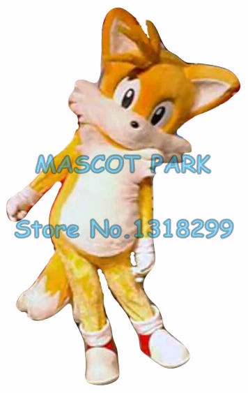 

mascot popular cartoon yellow tails fox mascot costume adult size hot sale anime cosplay costumes carnival fancy dress