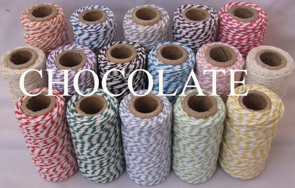 37 kind color Cotton Baker twine (22yard/spool) halloween cotton divine twine(100pcs/lot),packing string