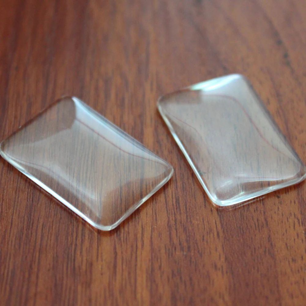 

Rectangle Clear Glass Cabochon Diy Making Transparent Stone Multi Sizes Supplies for Jewelry Accessories