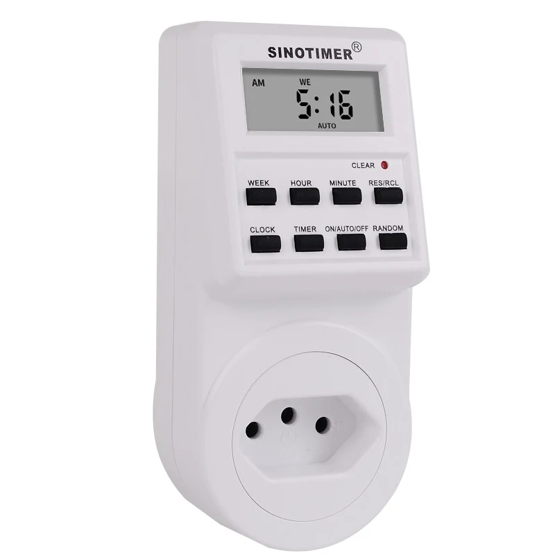 TM516 Digital Timer Plug Weekly Programmable Electrical Wall Plug-in Power Socket Timer Switch Outlet Time Clock 220V 110V  EU