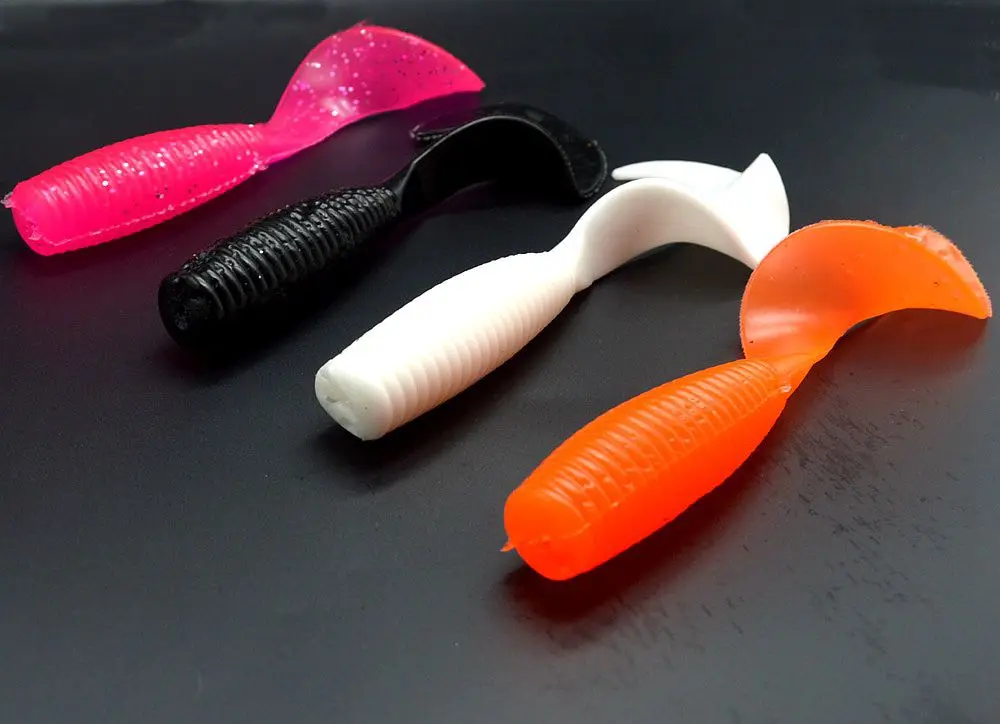 Ocean Boat Fishing Rock Beach Soft Bait Kunstköder Big Worm Single Tail Grub Trolling 50g Köder 1 Stück Sale – Detail 7