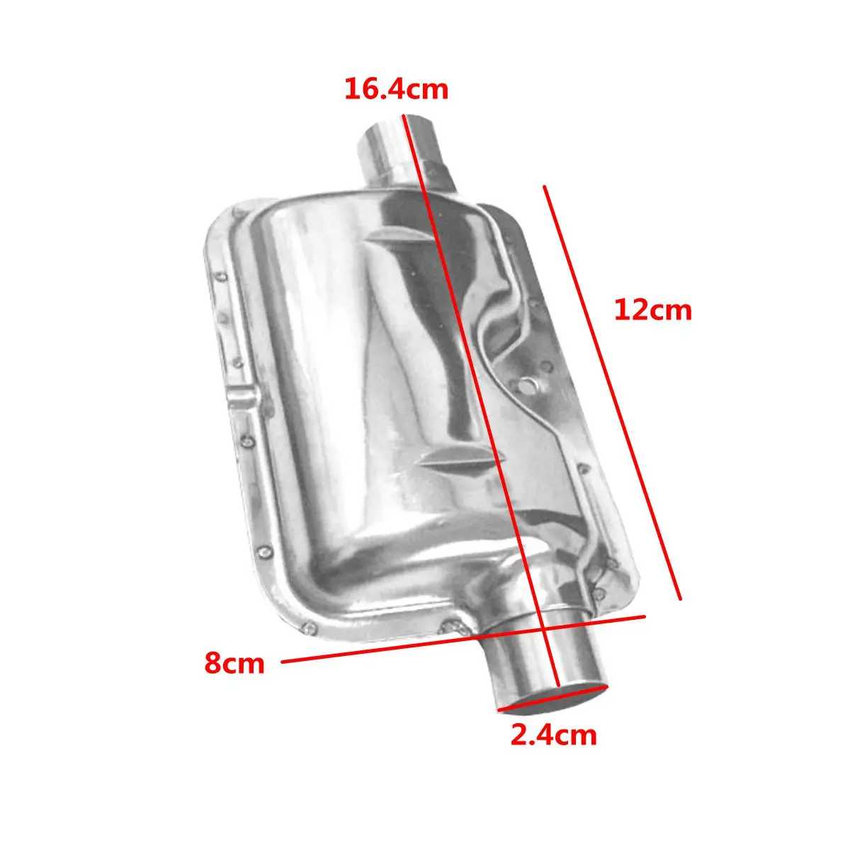 60Cm Pipa Knalpot Mobil Selang Ventilasi Gas 24Mm Mobil Truk Portabel Pipa Peredam Knalpot Braket Klem untuk Pemanas Diesel