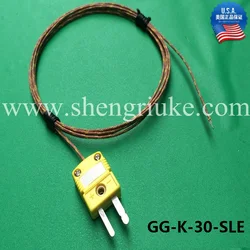 OMEGA glass braid insulated type K thermocouple wire fiberglass hot temperature sensor GG-K-30-SLE