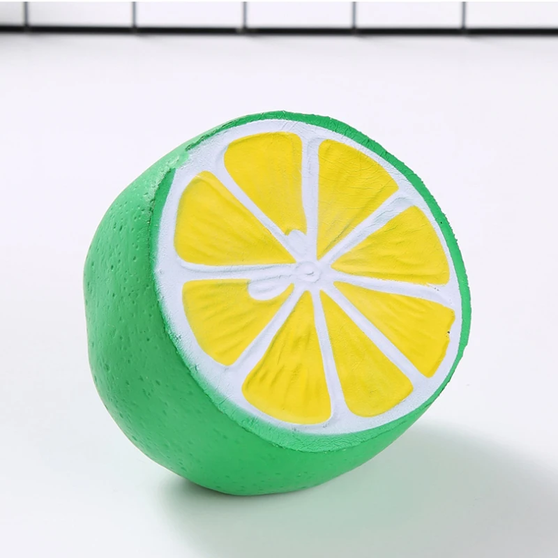 Squishy Jumbo Lemon Slow Rising Simulation Fruit Squeeze Toys Soft Bread Cake Scented Stress Relief Funny for Kid Gift 11*10CM