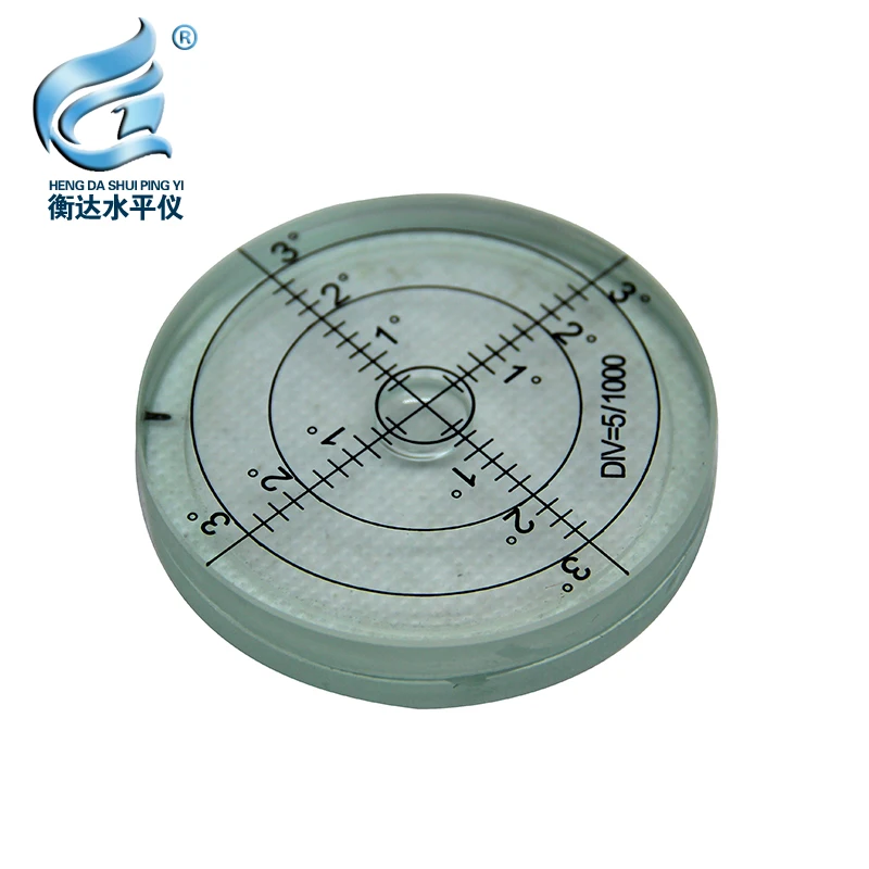 

Full glass round horizontal bubble high precision level bubble horizontal bubble level 60*12mm