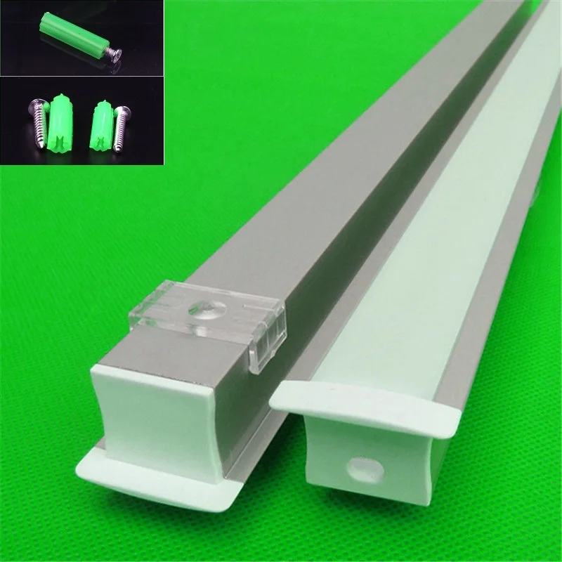 

10-30pcs/lot 80inch 2m long W32*H20.5mm led built in channel, embedded aluminum profile for double row 20mm led strip