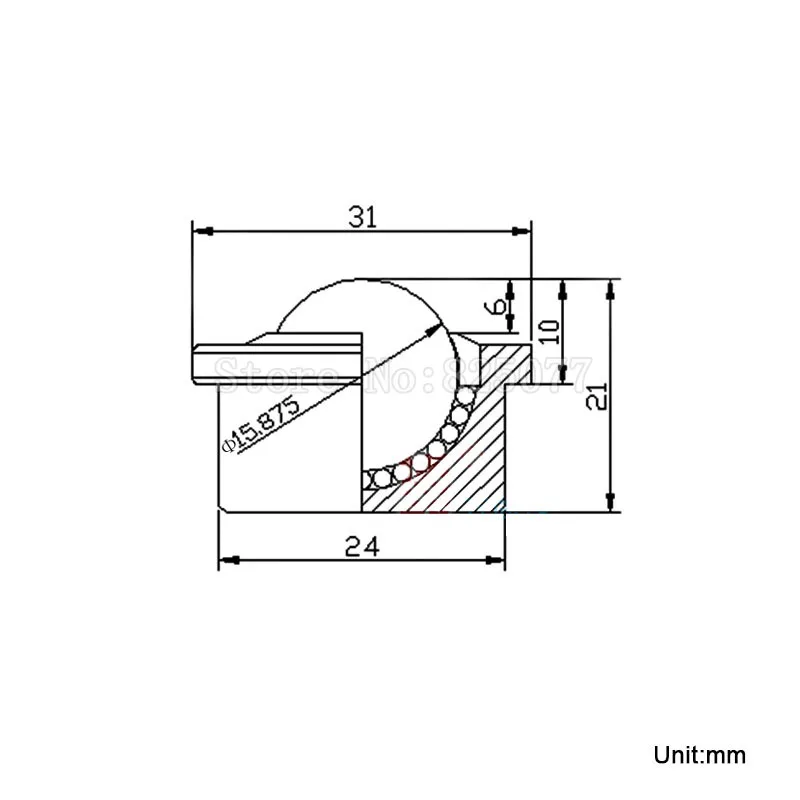 10PCS Mini transport ball bearing cattle eye ball universal ball belt cattle eyeball ball Load Bearing 40KG JF1504