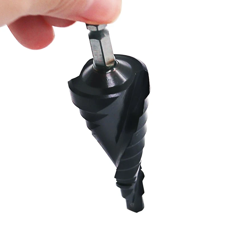 JIGONG HSS CO M35 ultra-industrial grade TiAlN round handle steak drill pagoda drill hole drill stainless steel drill bit