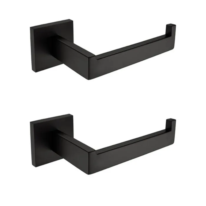 2 pieces black color Toilet paper holder or towel holder & dispenser stainless steel roll hanger wall mount SM456