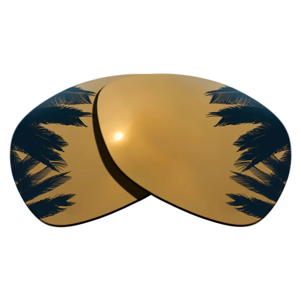 (Bronze Gold+Orange Red Mirrored Coating) 2-Pairs Polarized Replacement Lenses for Crosshair 2012 100% UVA & UVB Protection