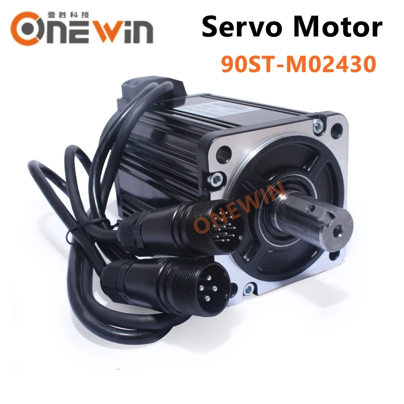 80ST-M02430 90ST-M02430 750W 220V AC servo motor driver 3000rpm 2.4N.m permanent magnet