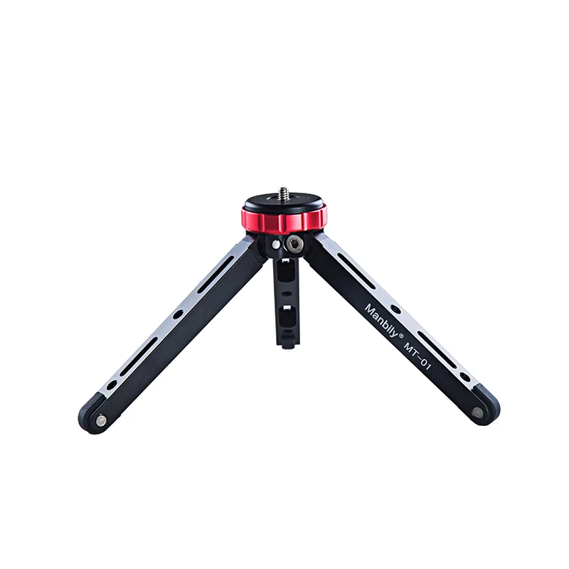 Manbily Mini Table Aluminum Tripod MT-01 for Mirroless lphone /Gorpo Compact Camera shooting 3/8