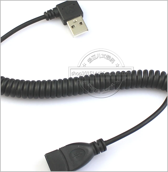 CY right bending with elastic USB extension cable bend USB extension cord straightening USB 1.5 meters elbow extension cord