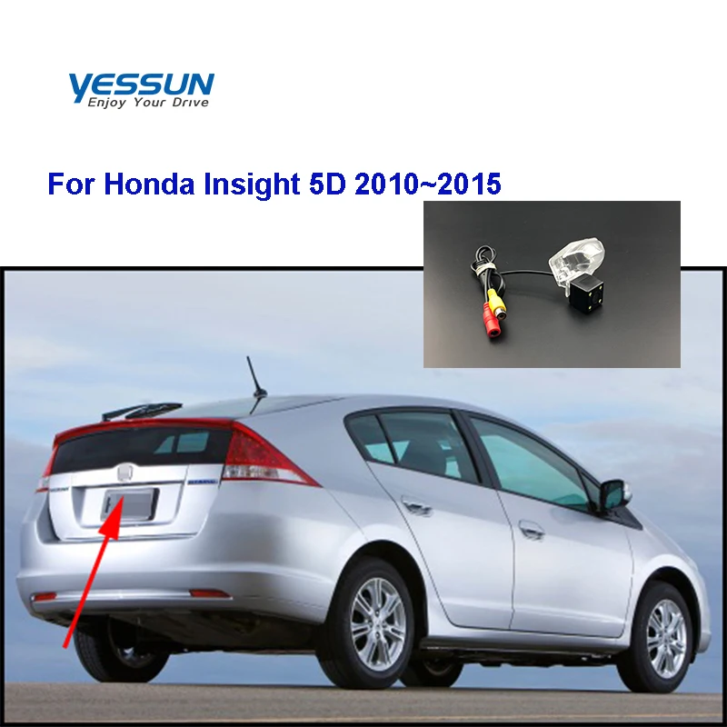 HD Night Vision Car Rear View  Camera Waterproof  For Honda Insight 5D 2010~2015 License Plate Camera Reversing