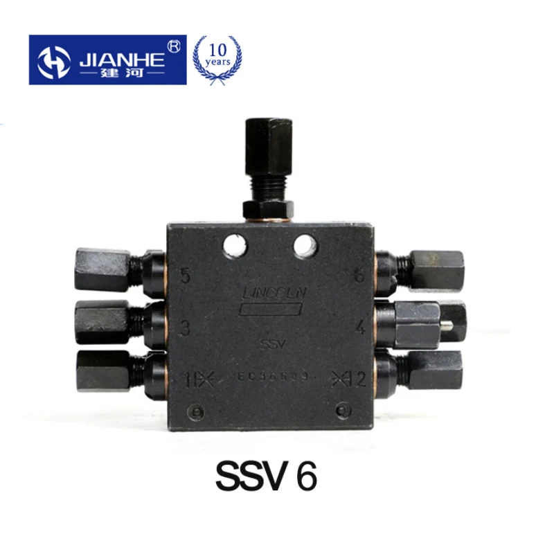 Imagem -03 - Bloco do Distribuidor da Graxa Série Ssv da Válvula do Divisor Série Progressiva da Válvula Ssv do Divisor da Lubrificação