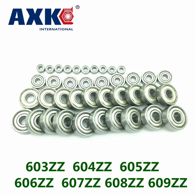 

Free Shipping Axk High Quality 10 Pcs 603zz 604zz 605zz 606zz 607zz 608zz 609zz Miniature Deep Groove Ball Bearings