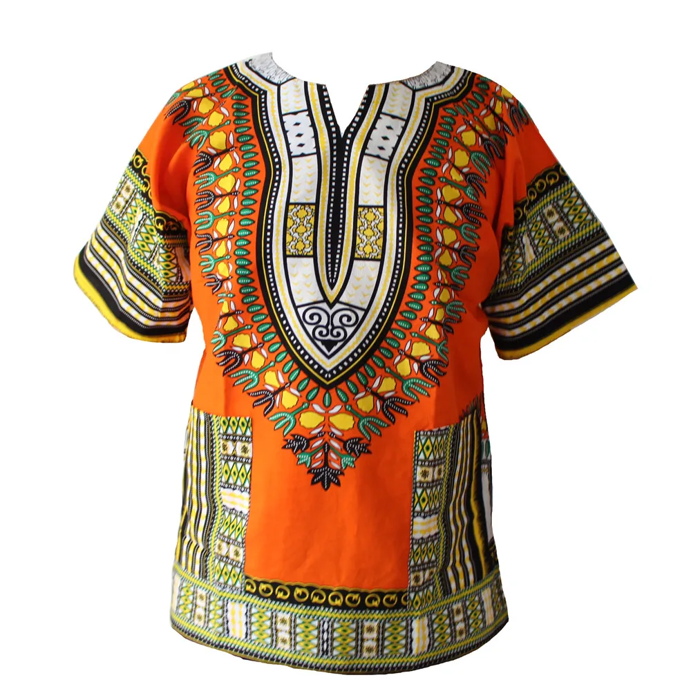 Vestido Dashiki de talla grande para hombre y mujer, diseño Floral africano, estampado tradicional africano, 2016 XXXL